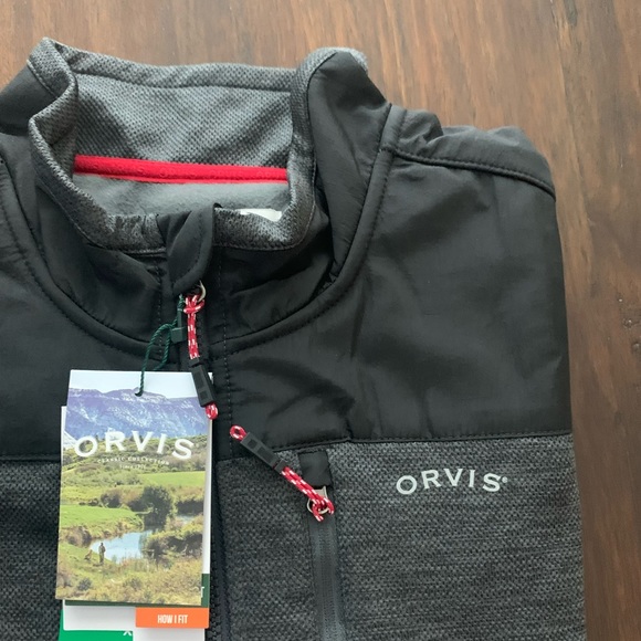 - NWTOrvis XXL Bonded mesh full zip jacket  Charcoal Red grey - Picture 5 of 12